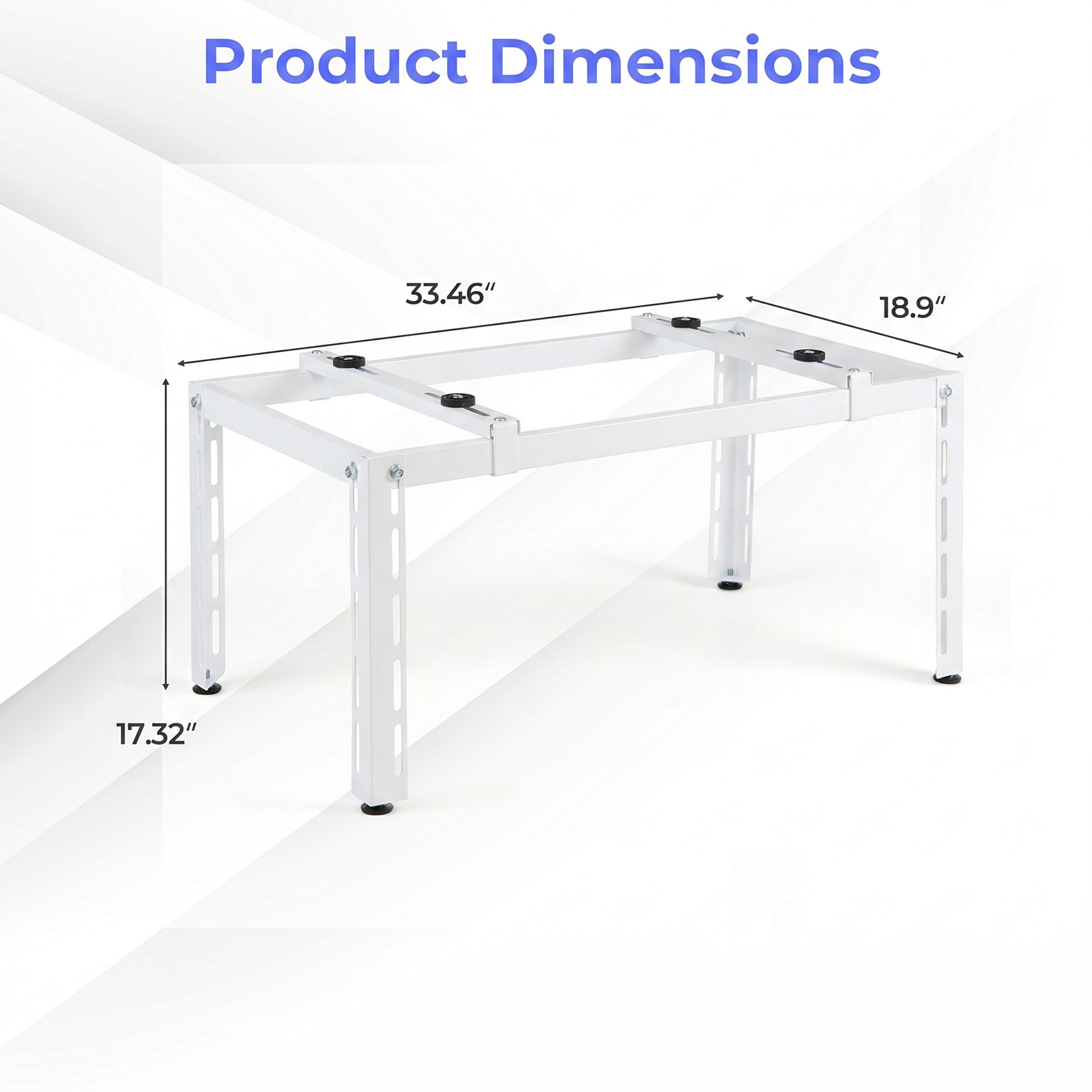 Mini Split Ground Stand w/Adjustable Height, Width & Length, Outdoor AC Base