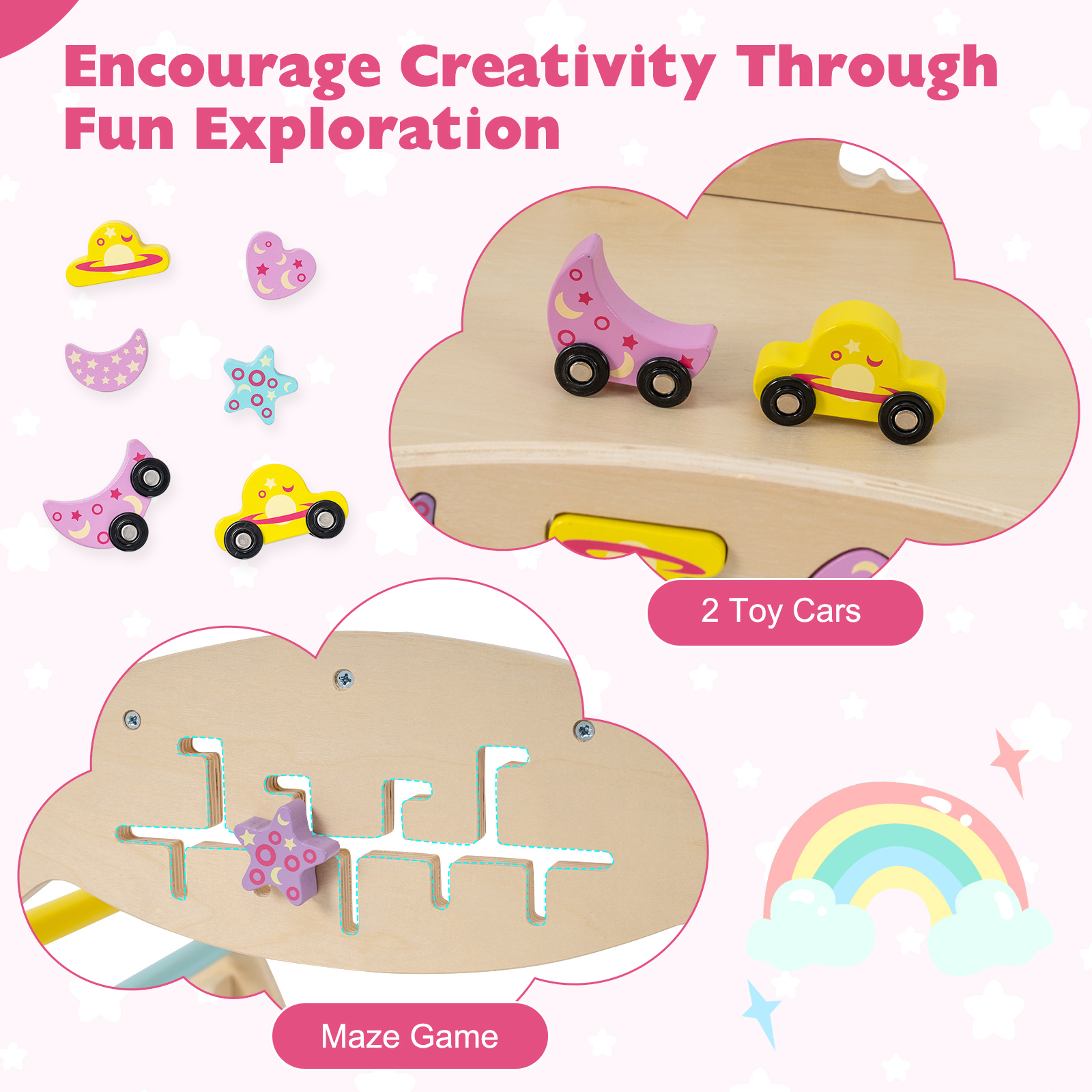 Foldable Climbing Toys Macaron 8-in-1 Triangle Set Toddlers - Produktbild 6