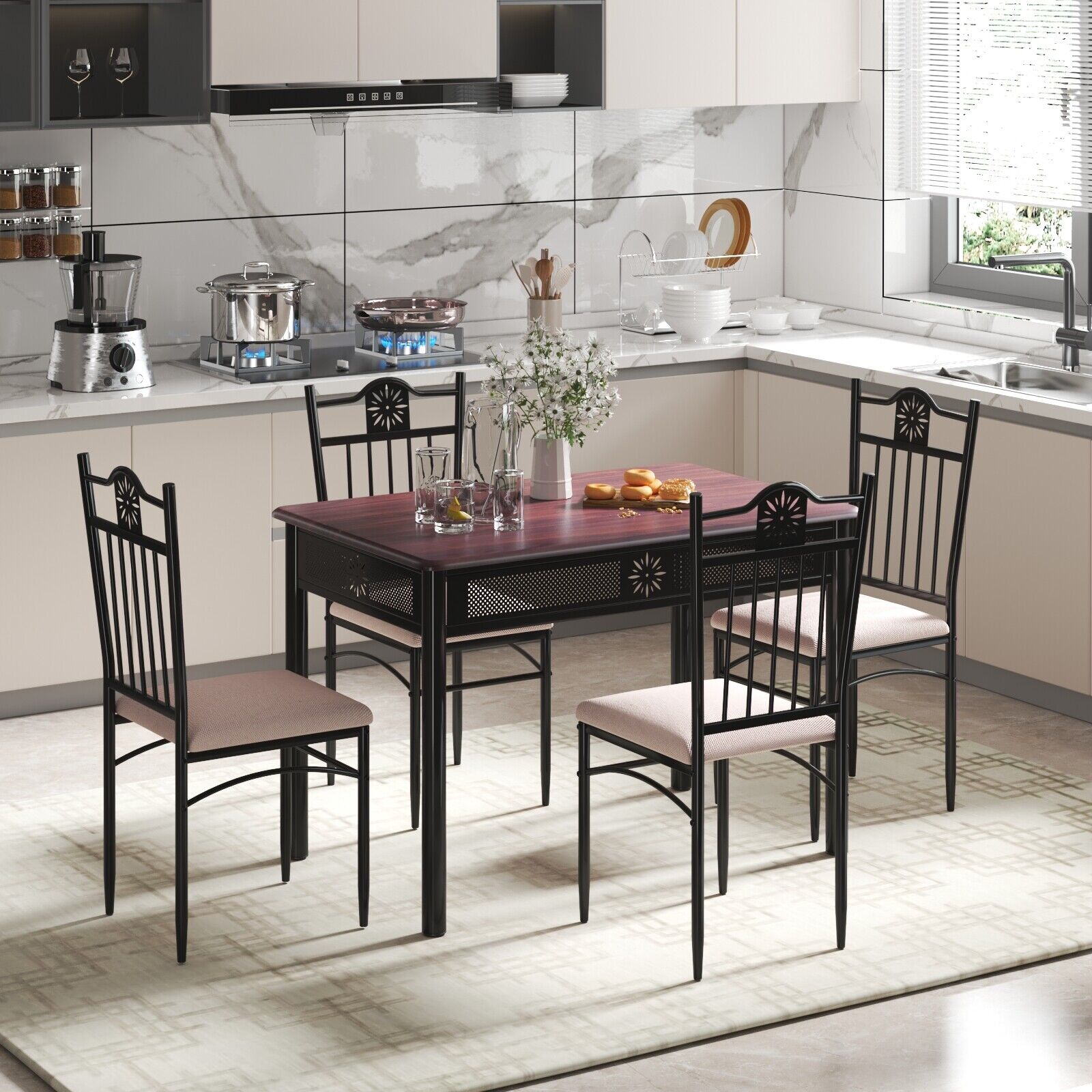 Breakfast Bar Kitchen Furniture Padded Seat for Dining