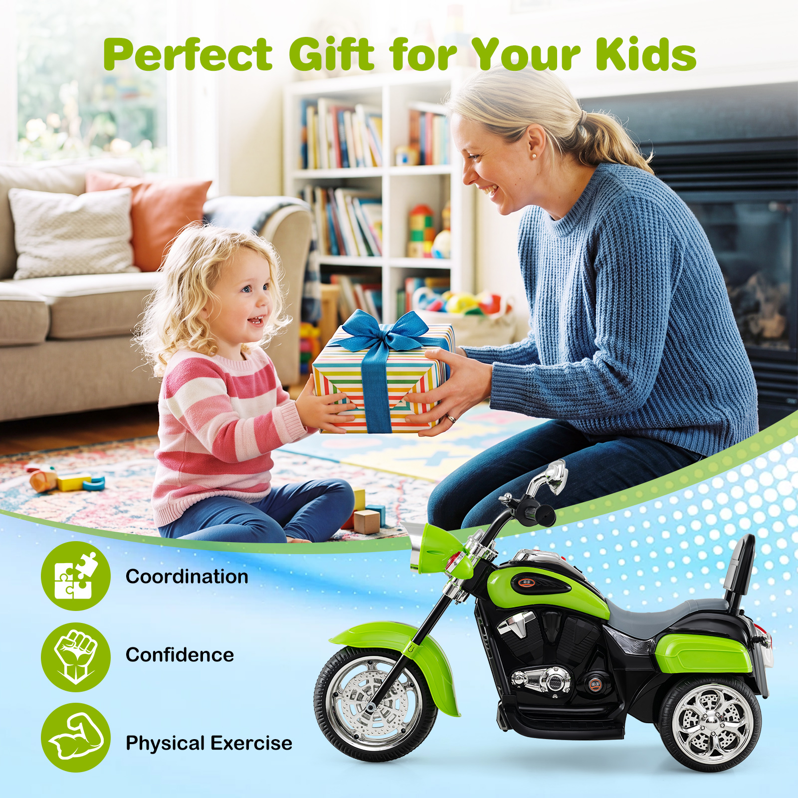Chopper Motorcycle Back