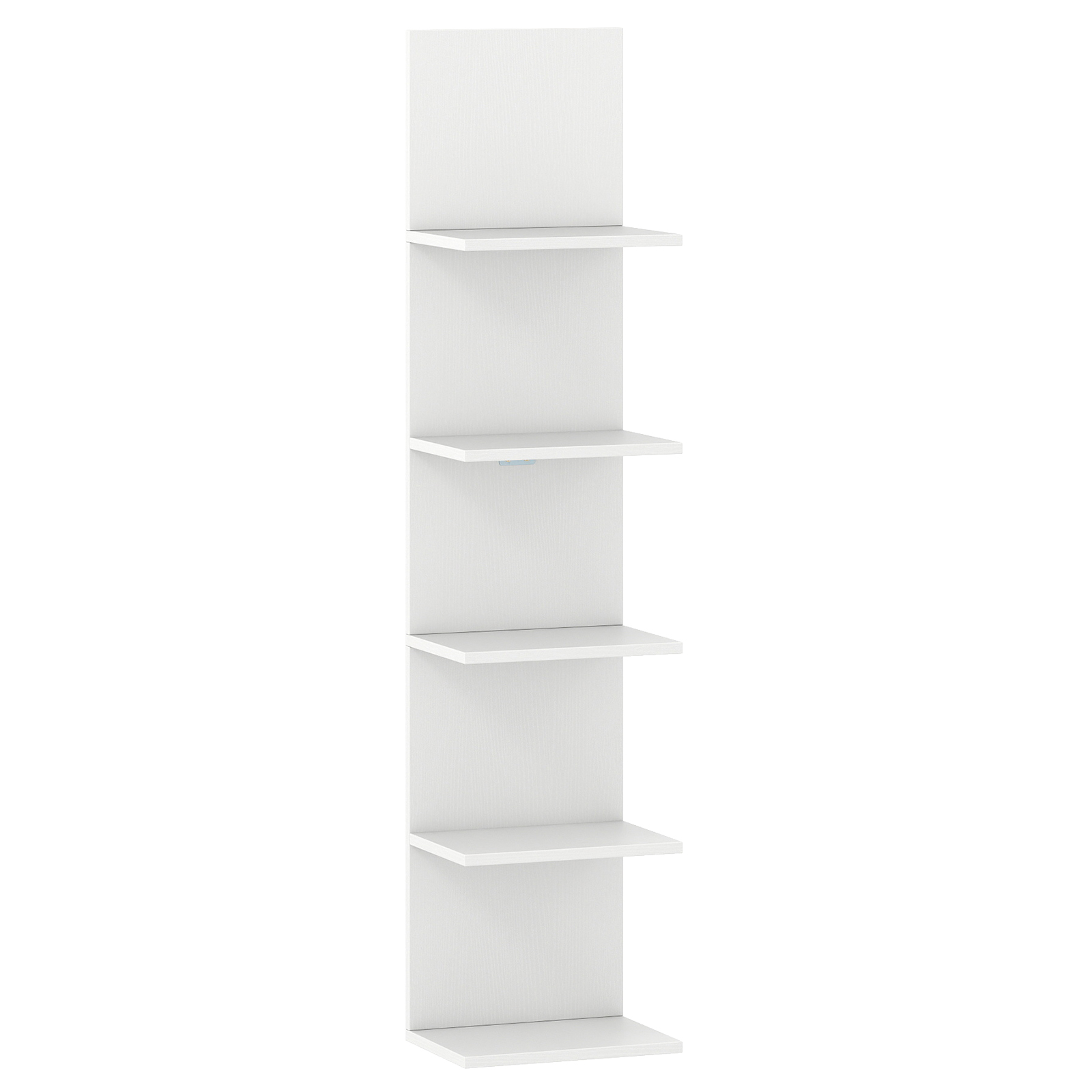 5-Tier Wall Shelves Vertical Floating Storage Shelf Unit Wall-Mounted Organizer