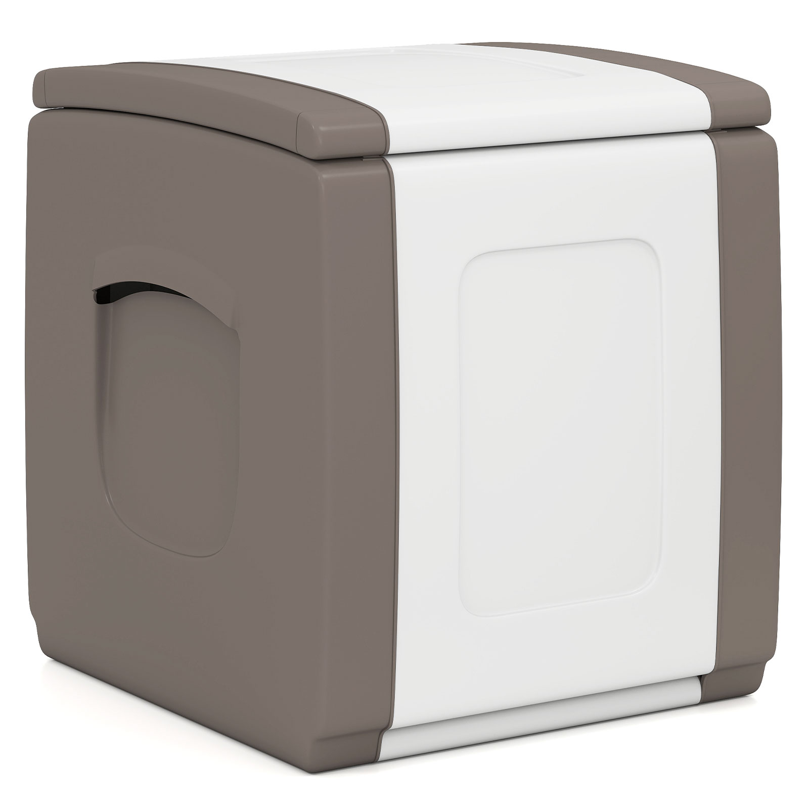 Deck Box,Patio Container with Lockable Lid, Weatherproof Plastic Storage Bin