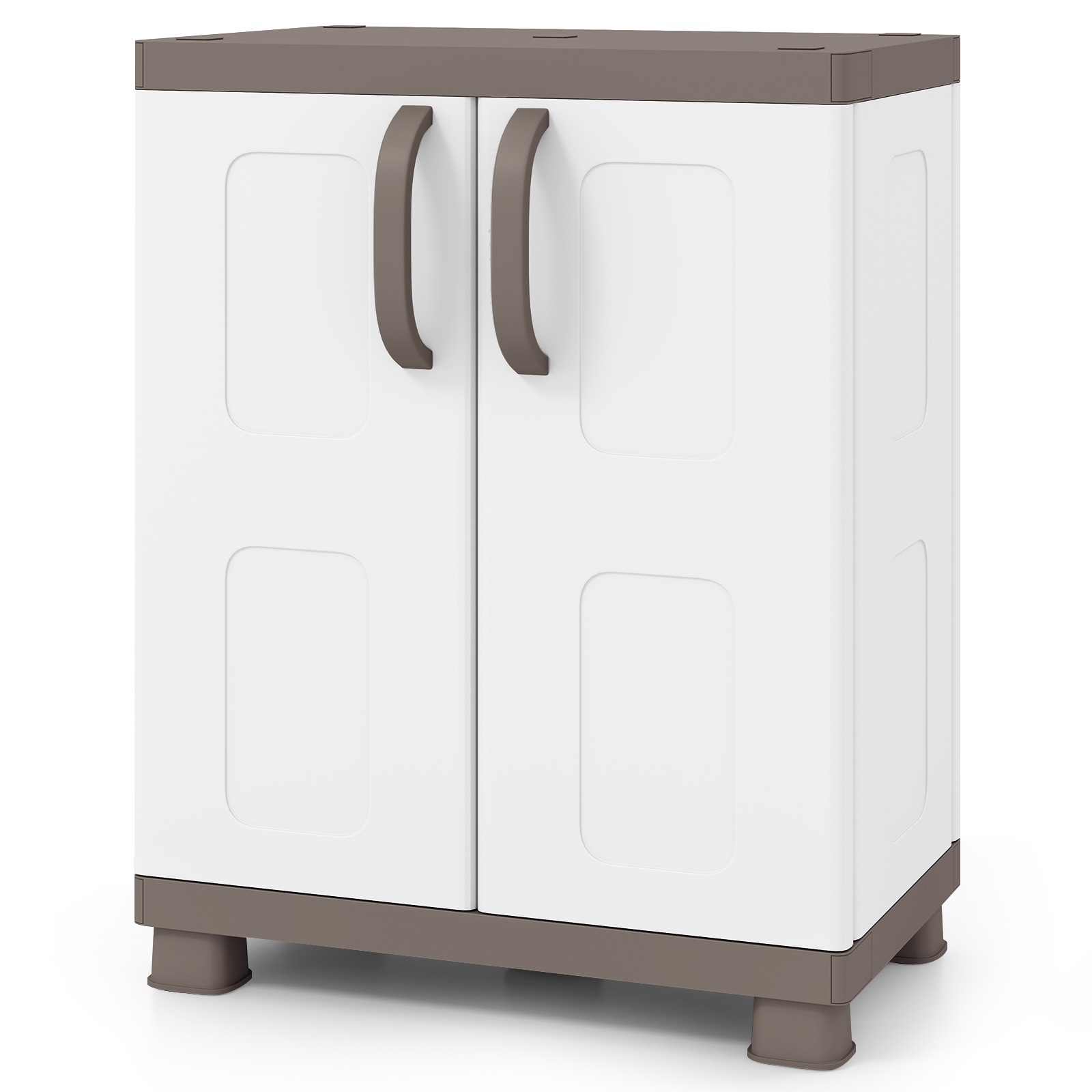 Storage Cabinet, Freestanding Buffet Cabinet Sideboard with 2 Doors and Shelves