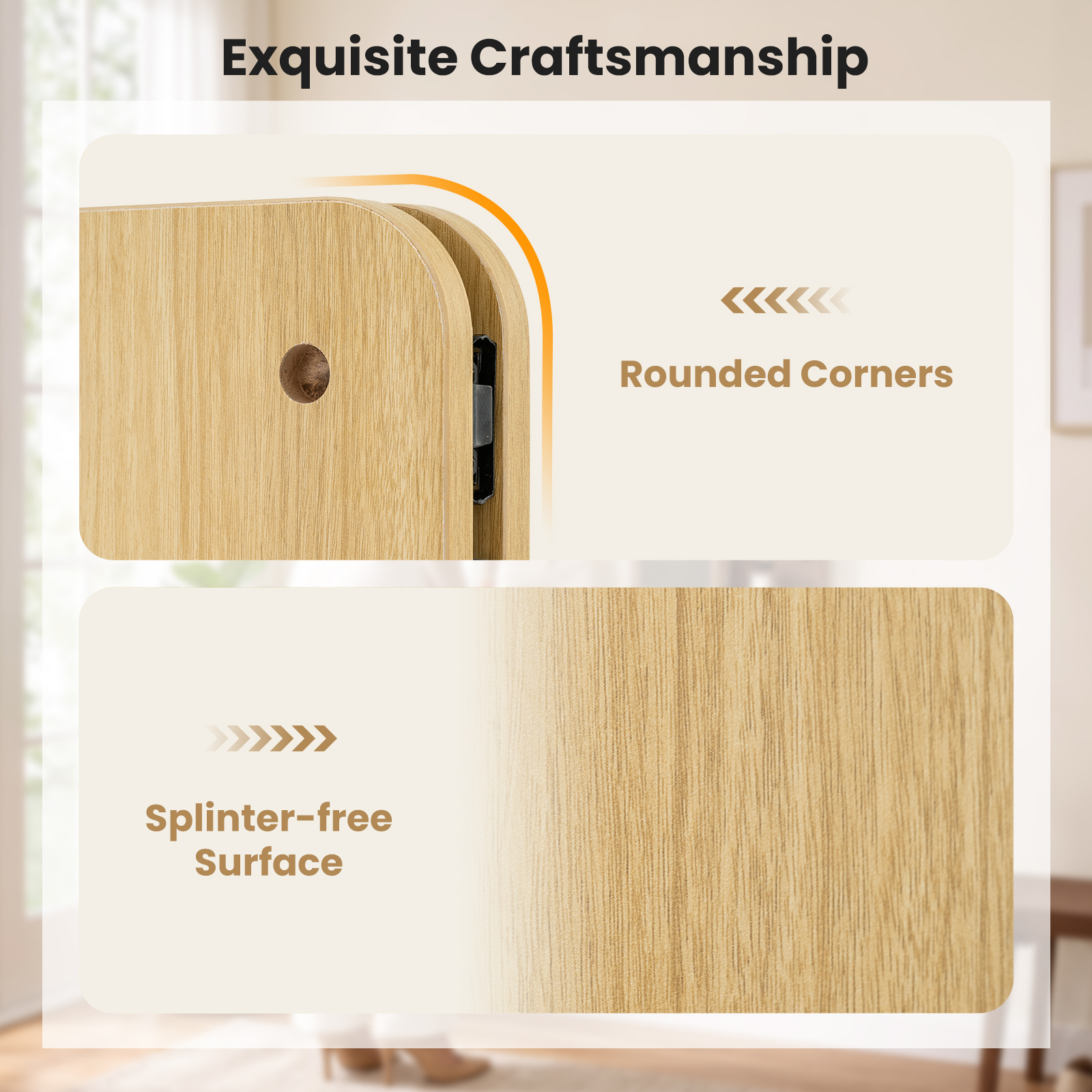 Solid Wood Full Length Mirror & Pegboard Storage Organizer w/Sliding Pegboard
